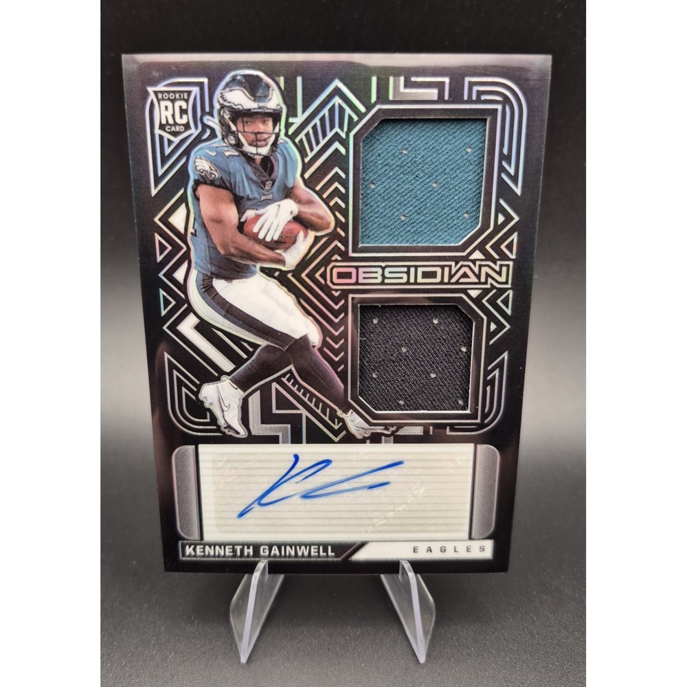 2021 Panini Obsidian Jersey Ink /150 Kenneth Gainwell #RJI-KG Rookie Auto RC